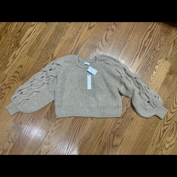 Jonathan Simkhai Alexa Cable Sleeve Sweater XL - Picture 4 of 8